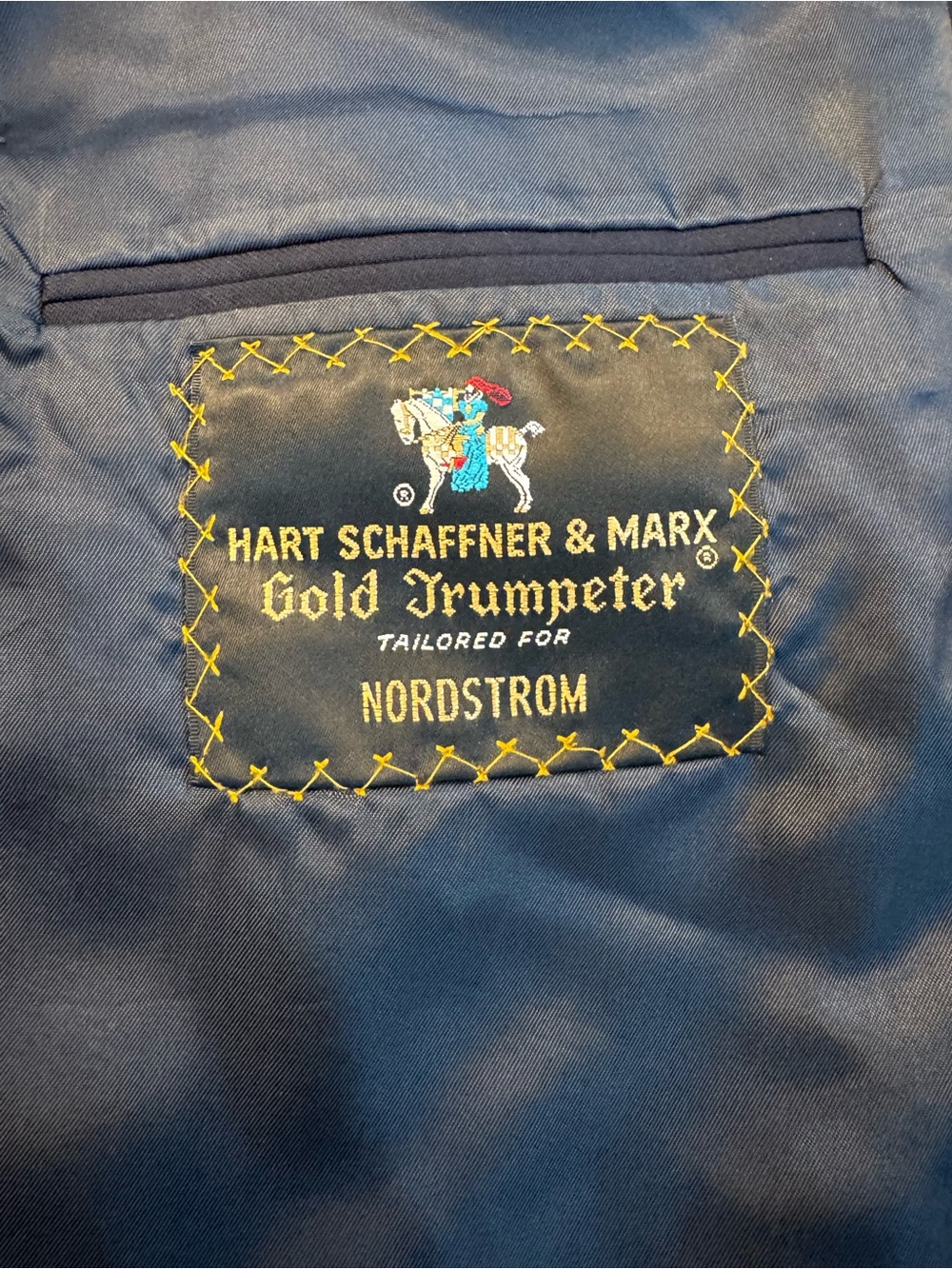VINTAGE Hart Schaffner & Marx For Nordstrom’s Navy Blazer 44R